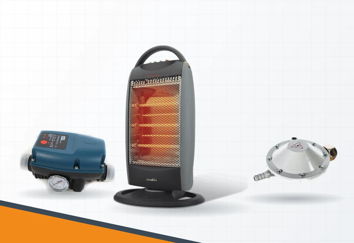 Automatizare pompă, radiator cu halogen și regulator